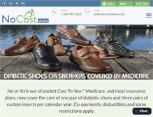 Tablet Screenshot of nocostshoes.com